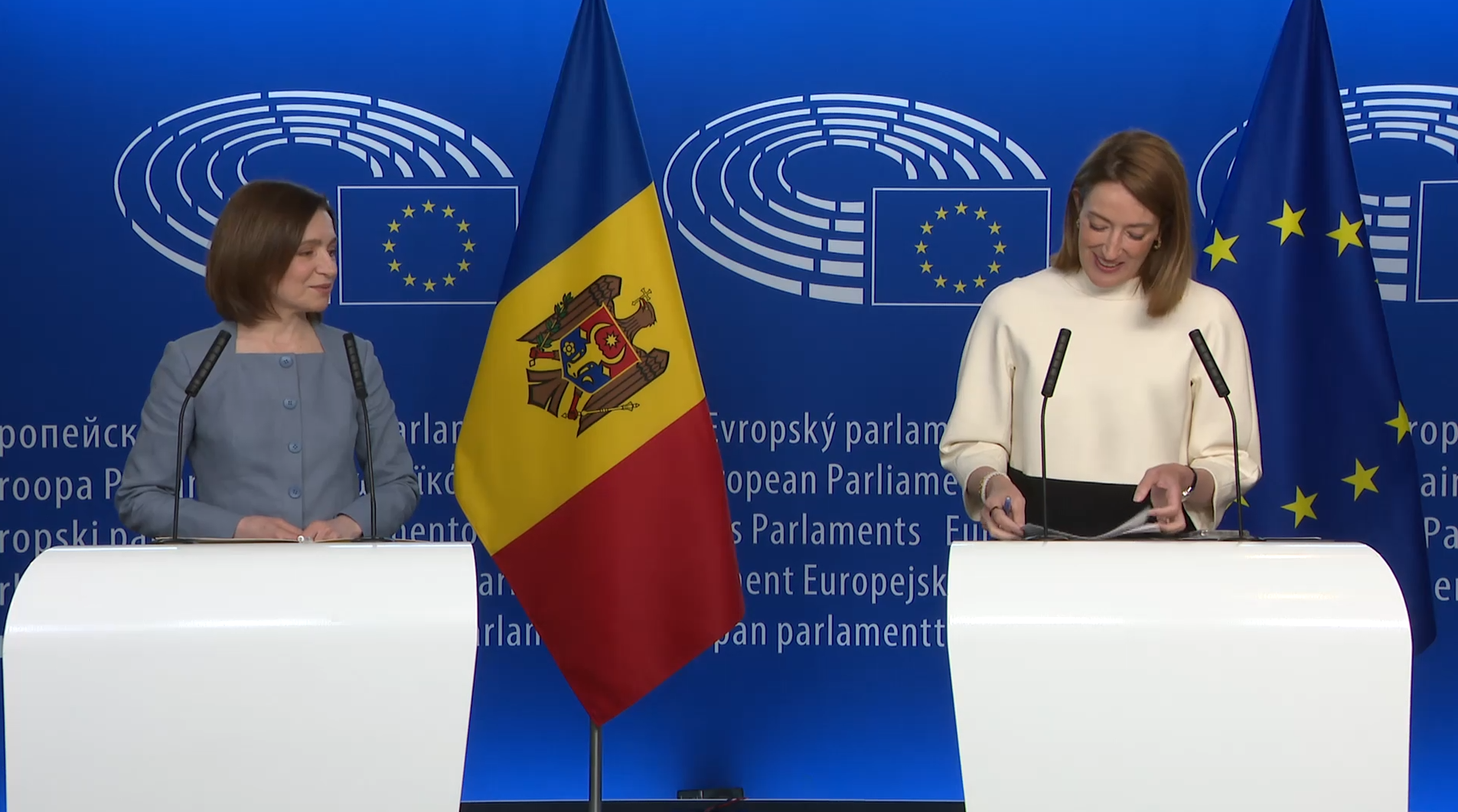 Maia Sandu si Metsola