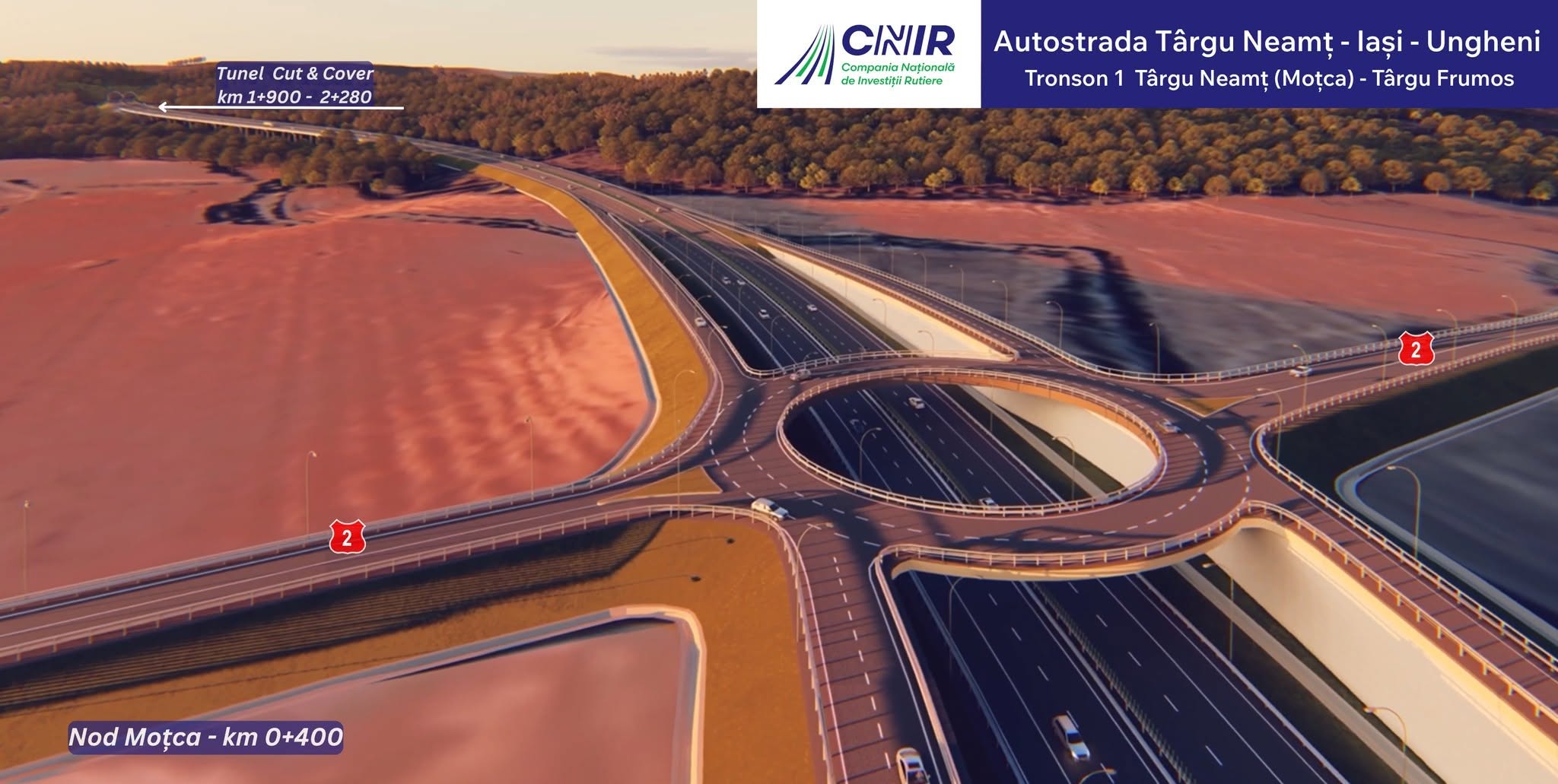 ordinul de începere a proiectării pentru tronsoanele 1 și 3 ale A8